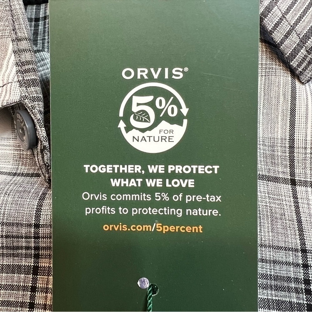 NWT‎ Orvis Classic Collection Men’s Short Sleeve Tech Shirt Sz L - Picture 7 of 11